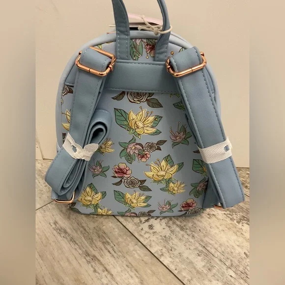 NWT Loungefly Tiana The Princess And The Frog Blue Floral in set - Picture 4 of 5